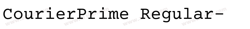 CourierPrime Regular字体转换